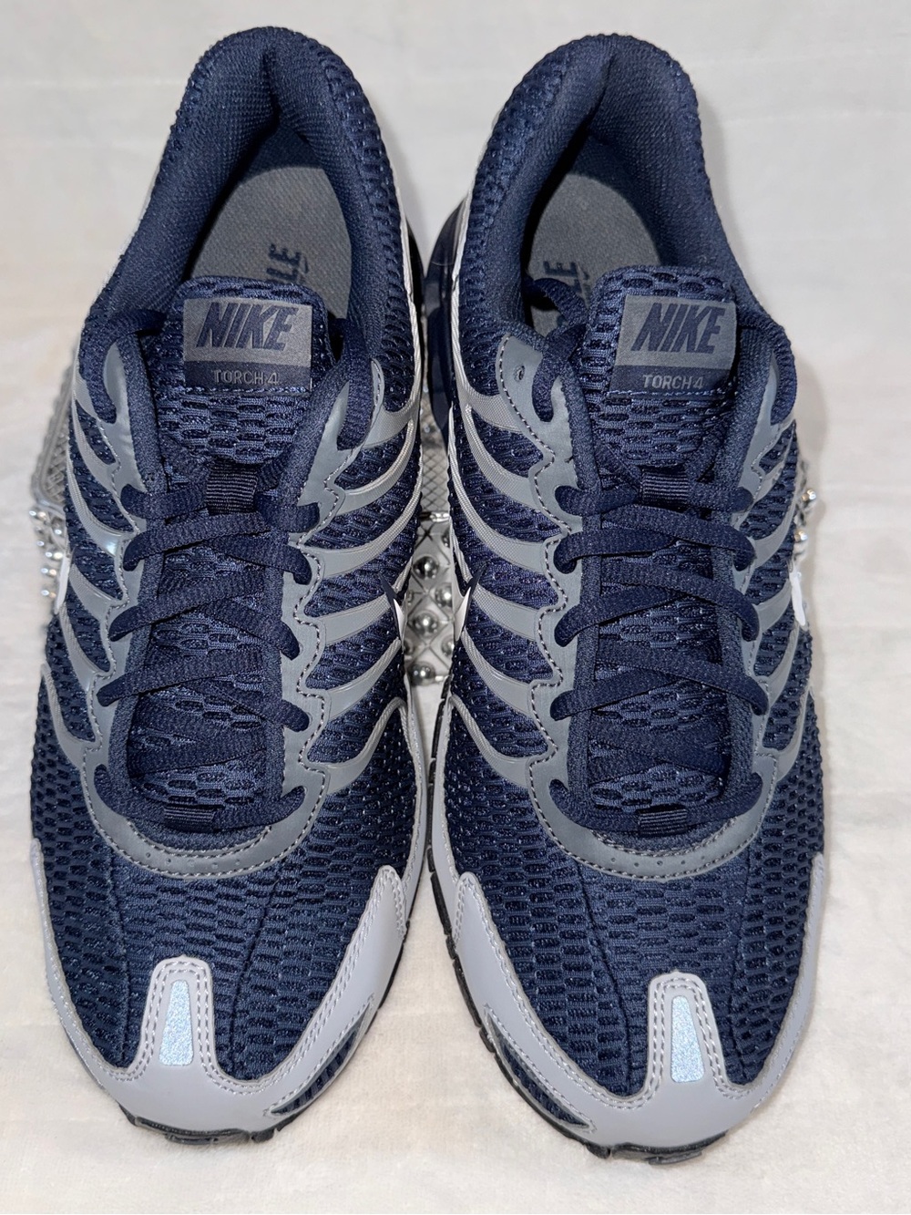 Nike Men's 11 Navy & Grey Air Max Torch 4 Running Sneaker BNIB Style: 343846-411 - Picture 11 of 12